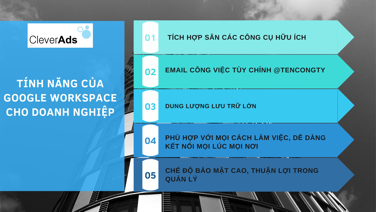 Tính năng của Google Workspace cho doanh nghiệp