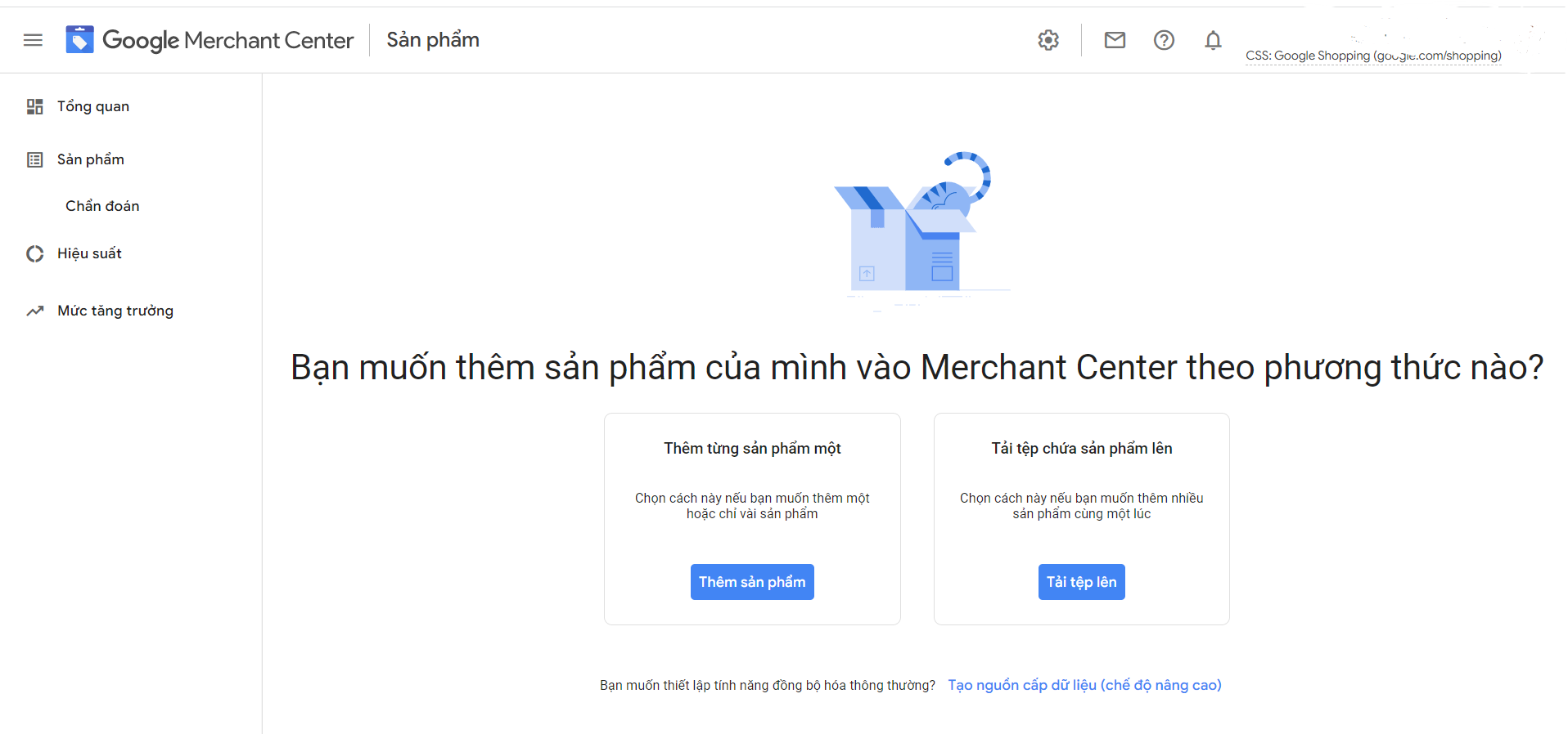 quảng cáo google shopping