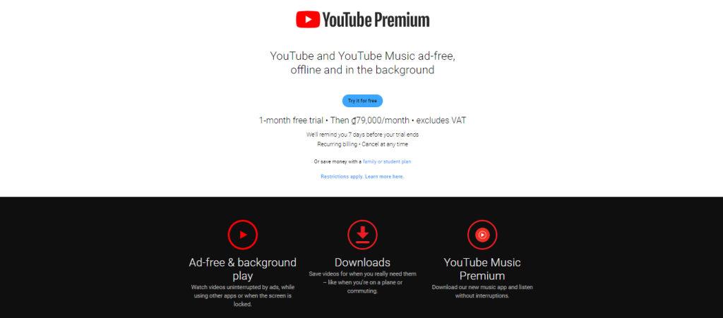 Youtube Premium là gì