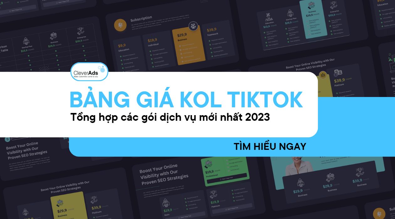 Bảng giá KOL TikTok: Tổng hợp các gói dịch vụ mới nhất