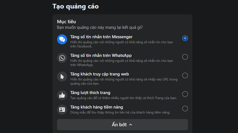 quảng cáo facebook