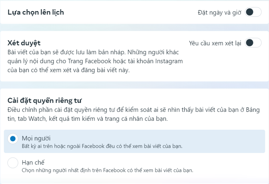 Studio sáng tạo Facebook 2