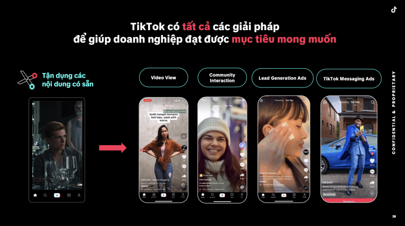 TikTok có tất cả các giải pháp để giúp doanh nghiệp đạt được mục tiêu mong muốn