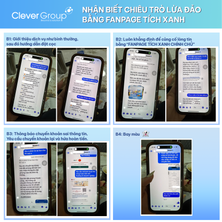 Nhận biết chiêu trò lừa đảo bằng Fanpage Tích xanh