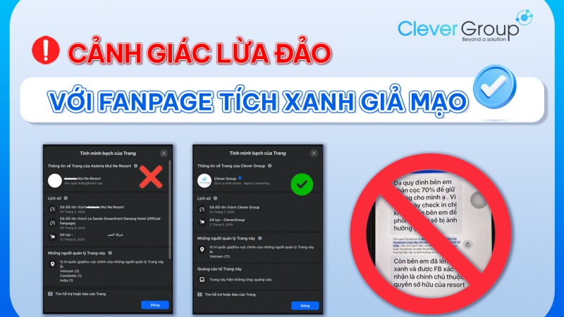 Cảnh giác chiêu lừa đảo bằng Fanpage tích xanh